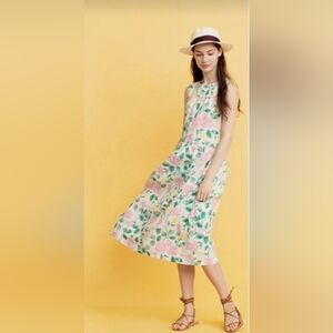 knee length dresses for ladies Women's Linen-Blend Short-Sleeve Midi Dress with Shirt Collar – RW&CO